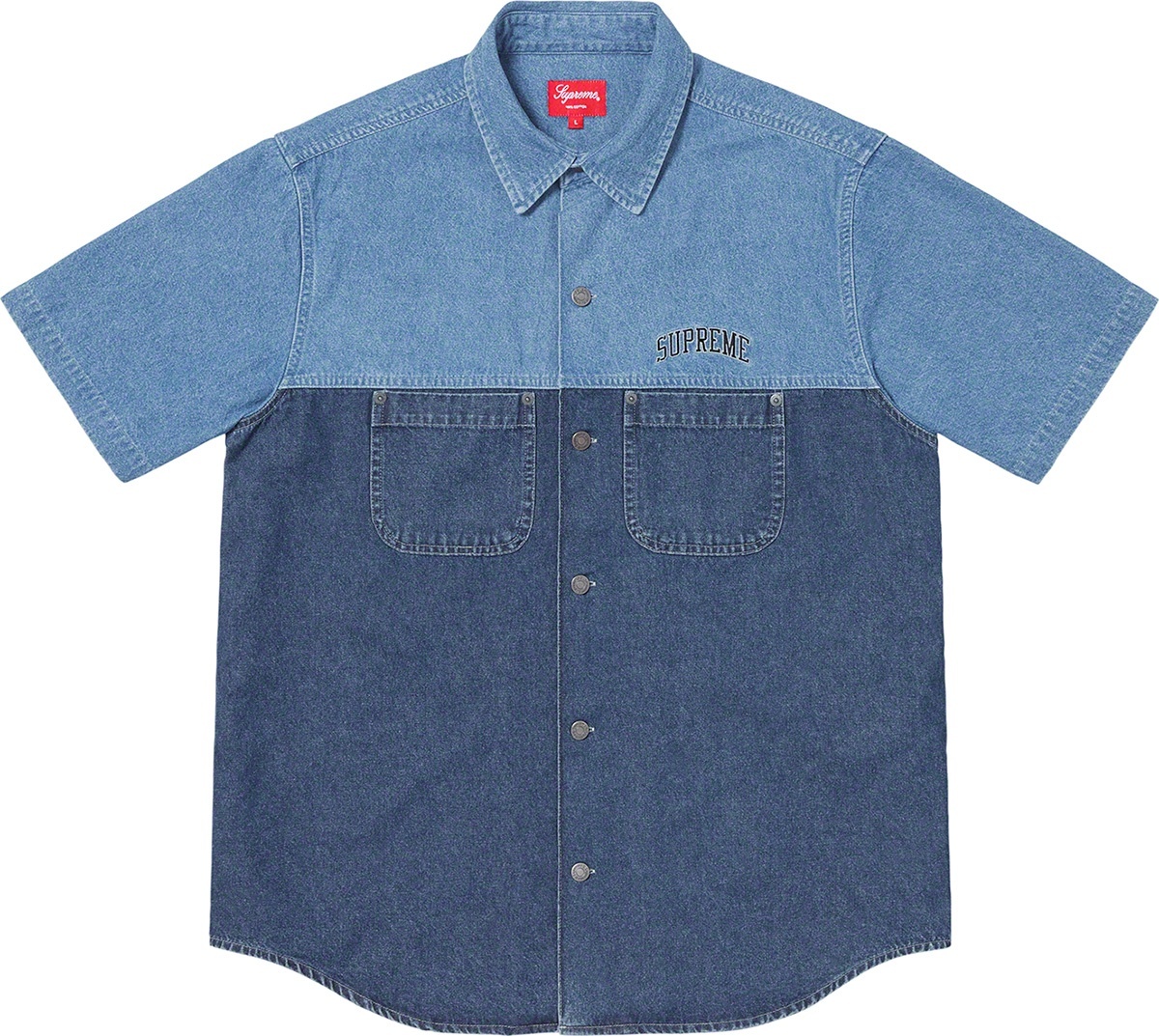 2-Tone Denim S/S Shirt view 2